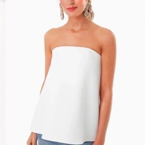 Tuckernuck White Strapless Blouse